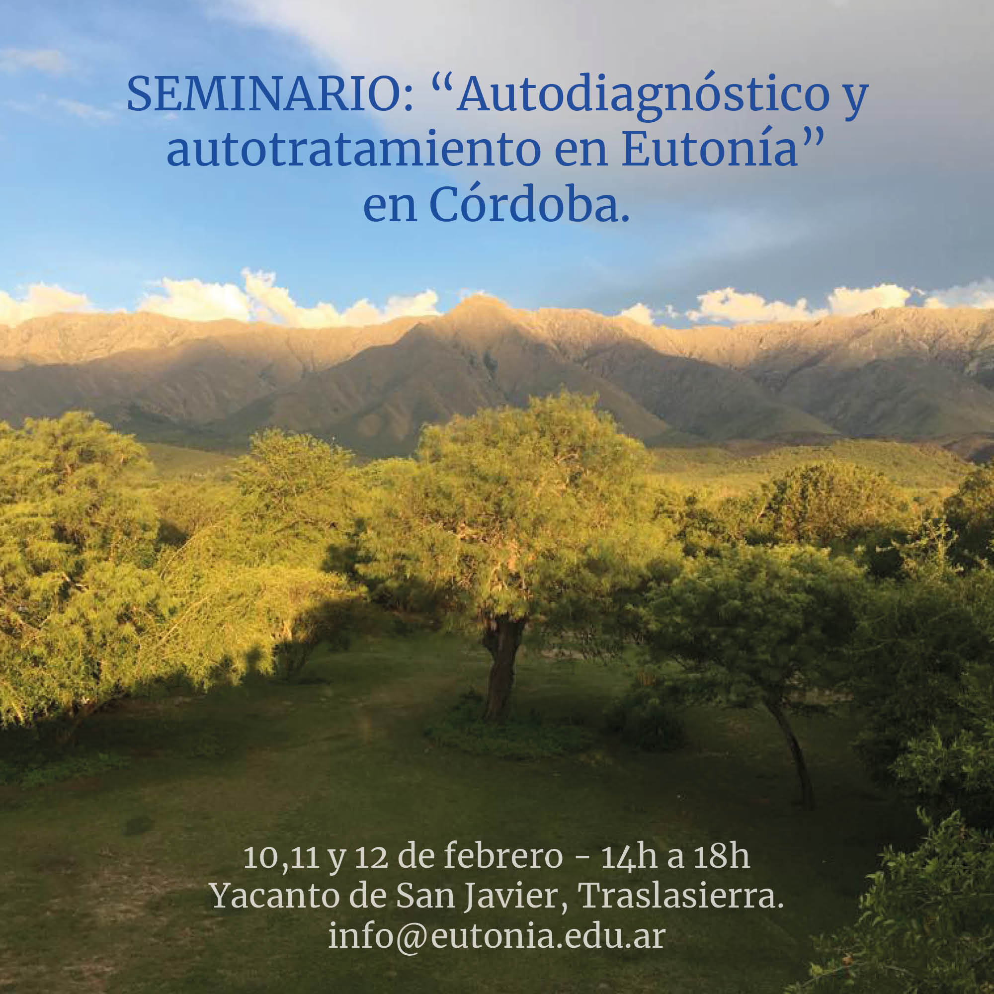 Seminario en Crdoba: Autodiagnostico y autotratamiento en Eutona